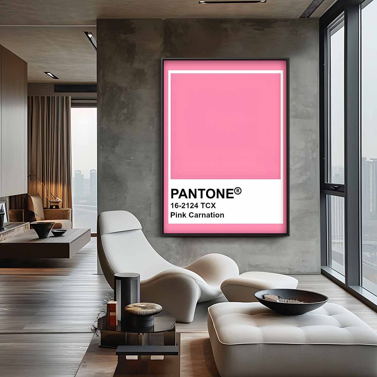 Roze Carnation Canvas Kunstwerk-canvas-dibond-plexiglas-wanddecoratie-WallArtistic
