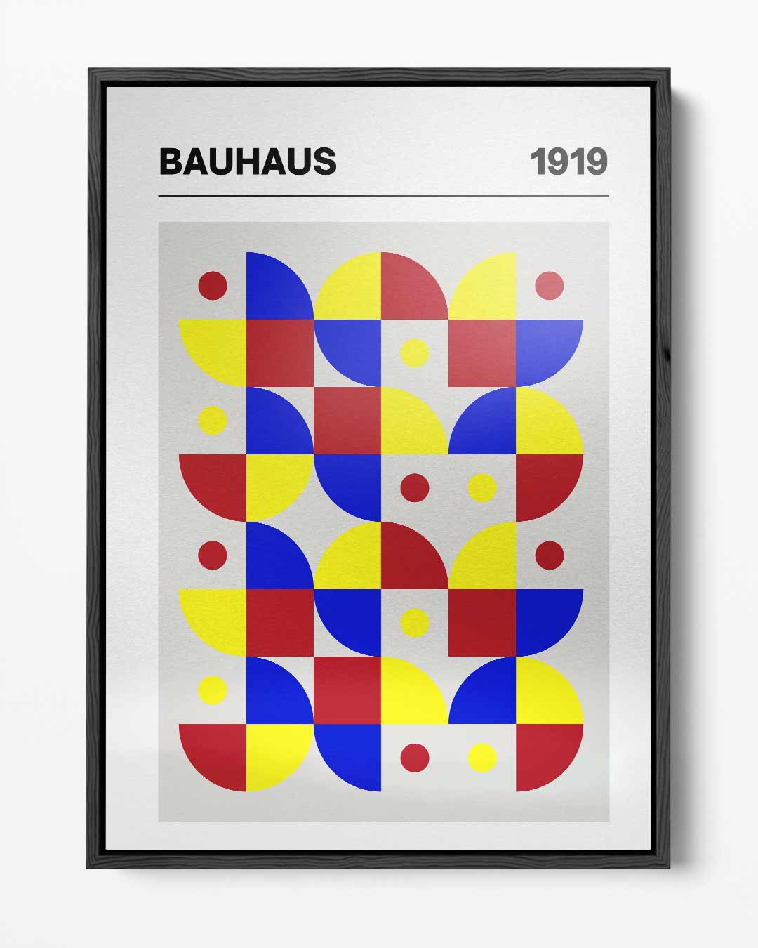 Kleurrijke Bauhaus Geometrie Kunstwerk-canvas-dibond-plexiglas-wanddecoratie-WallArtistic