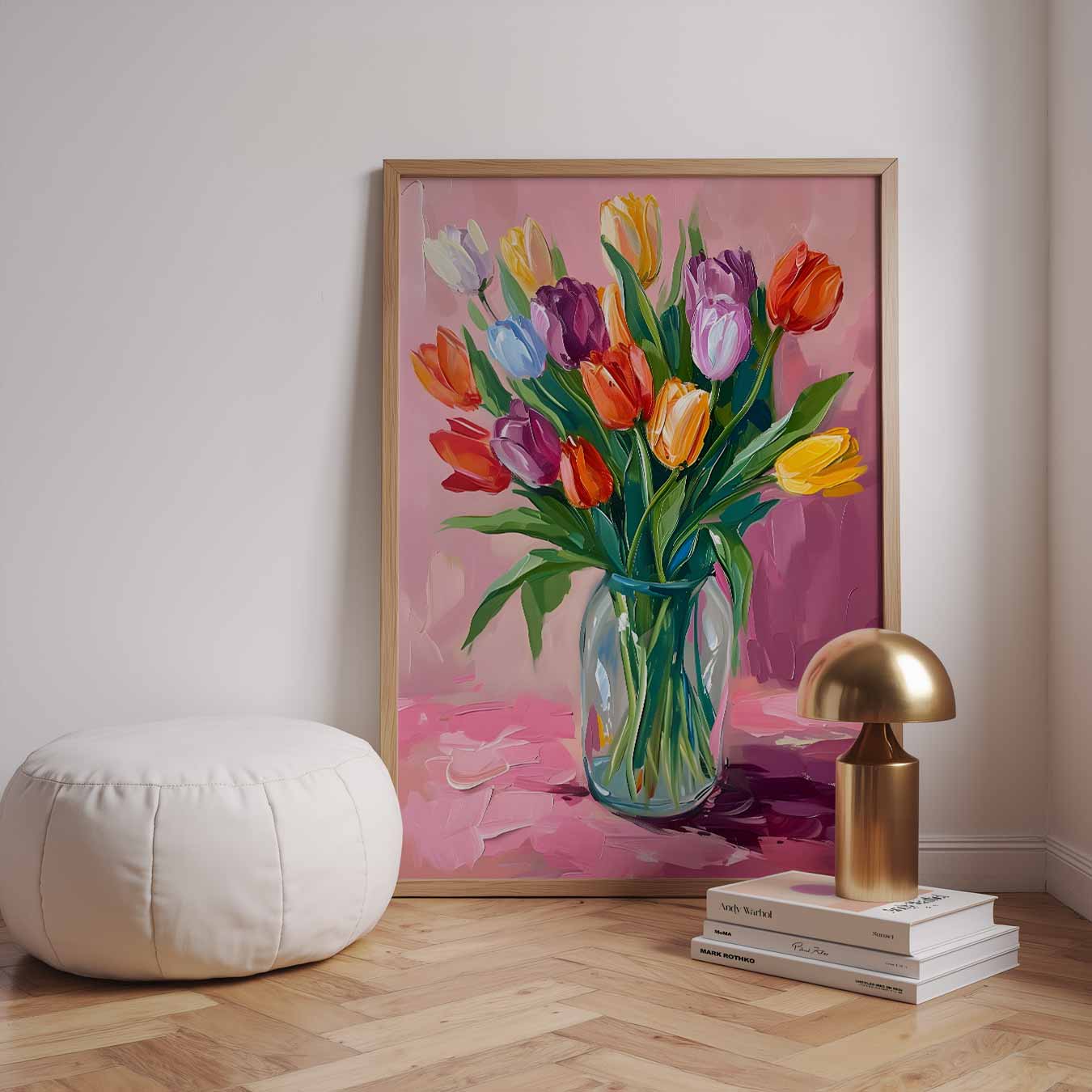 Kleurrijke Tulpenpracht Poster-WallArtistic