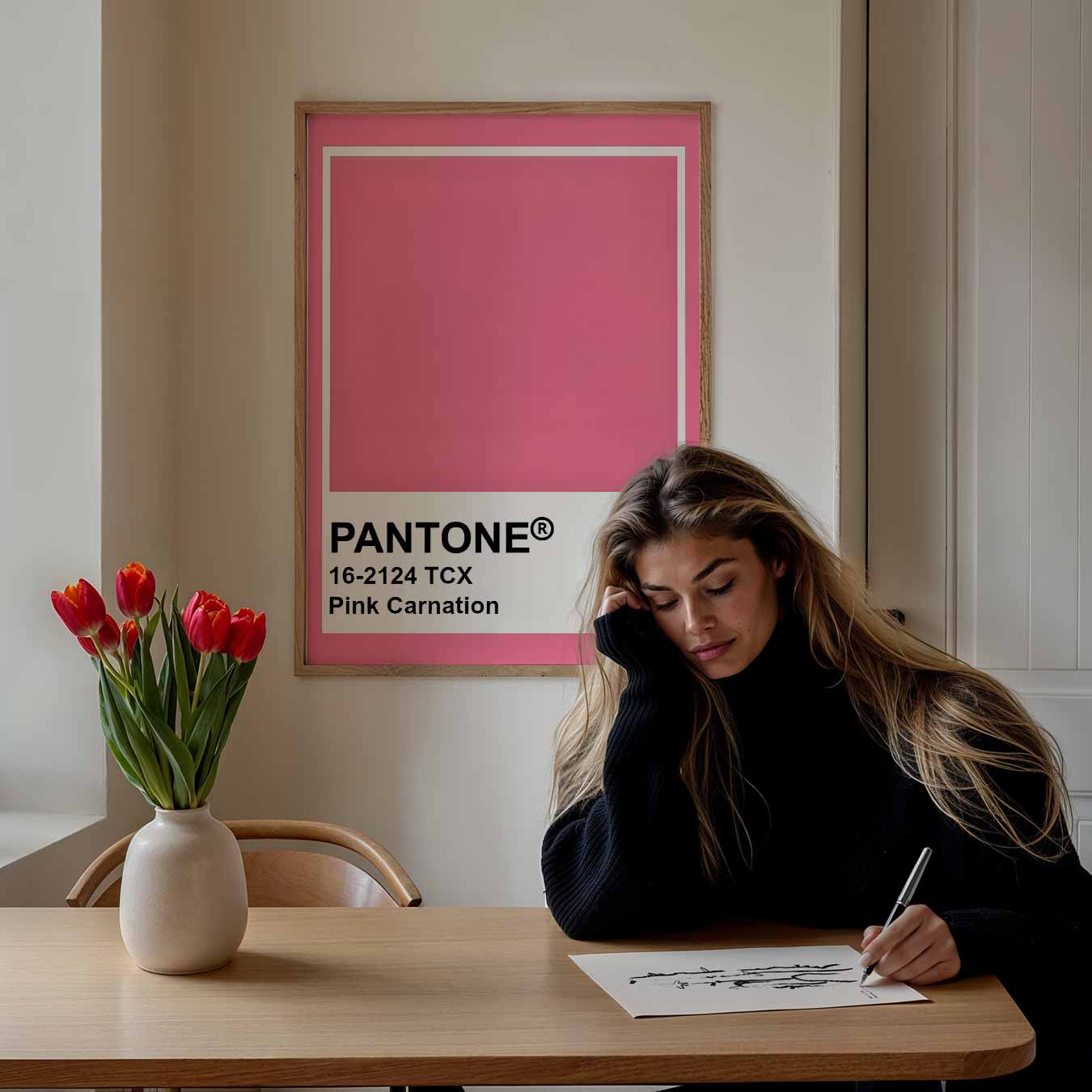 Pantone Pink Carnation Poster
