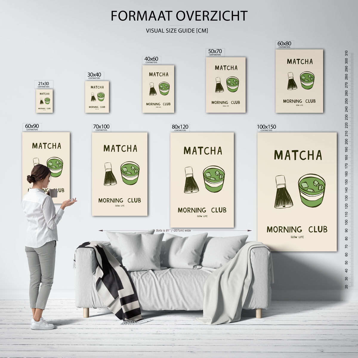 Matcha morning club Poster