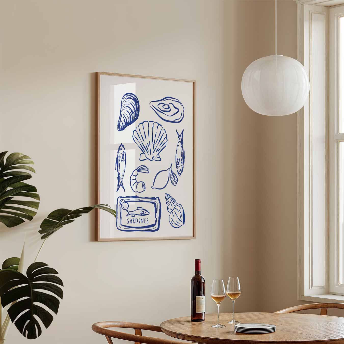 Zeevruchten Illustratie Poster