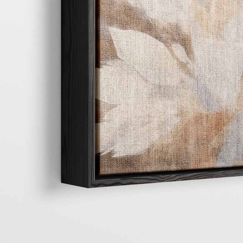 Bloemen in Neutrale Tinten Kunstwerk-canvas-dibond-plexiglas-wanddecoratie-WallArtistic