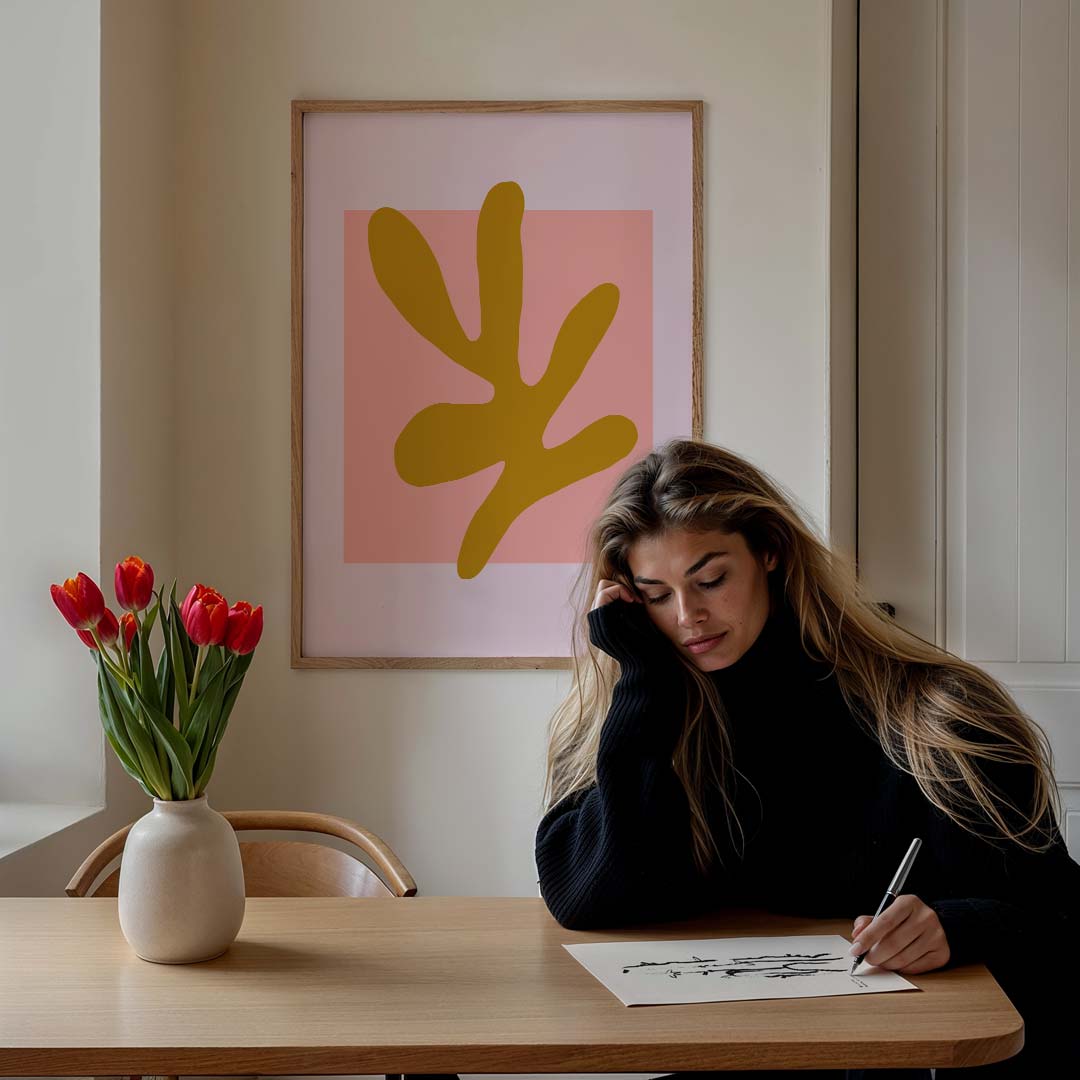 Moderne Abstracte Kunstprint Poster-WallArtistic