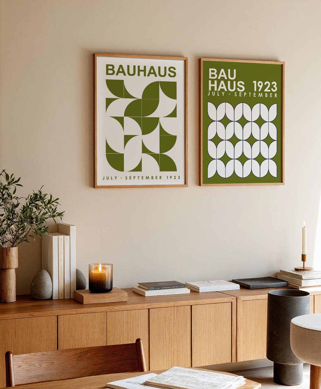 Vormenspel en kleur Posterset
