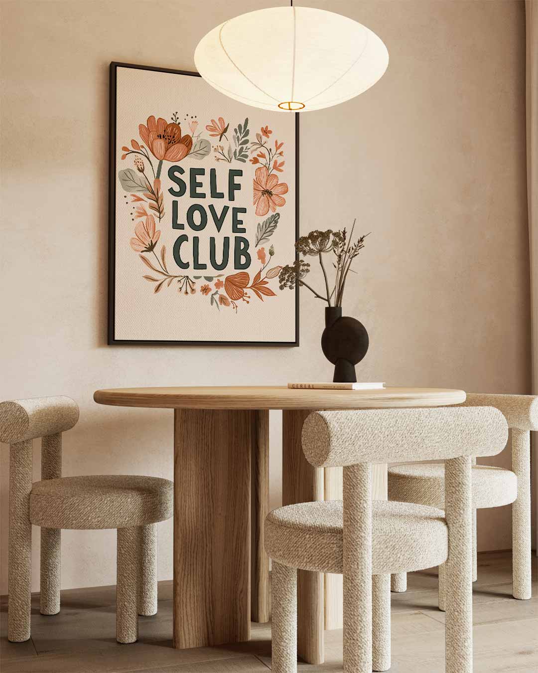 Bloemenkracht Zelfliefde Poster Kunstwerk-canvas-dibond-plexiglas-wanddecoratie-WallArtistic