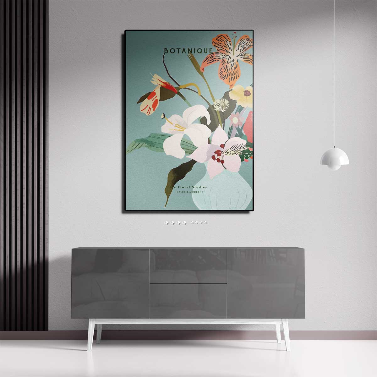 Botanique Bloemenpracht Kunstwerk-canvas-dibond-plexiglas-wanddecoratie-WallArtistic