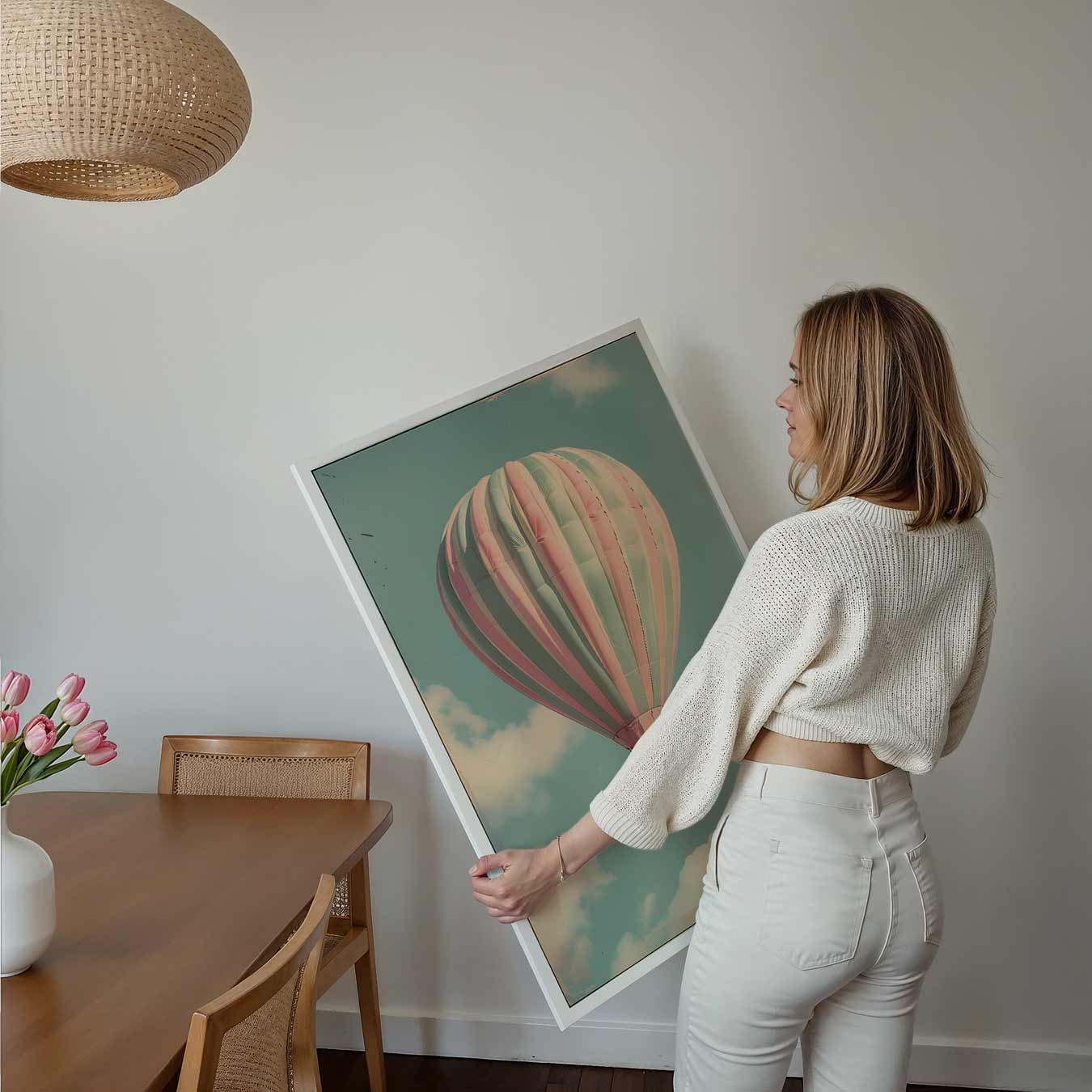 Dromerige Luchtballon Poster-WallArtistic