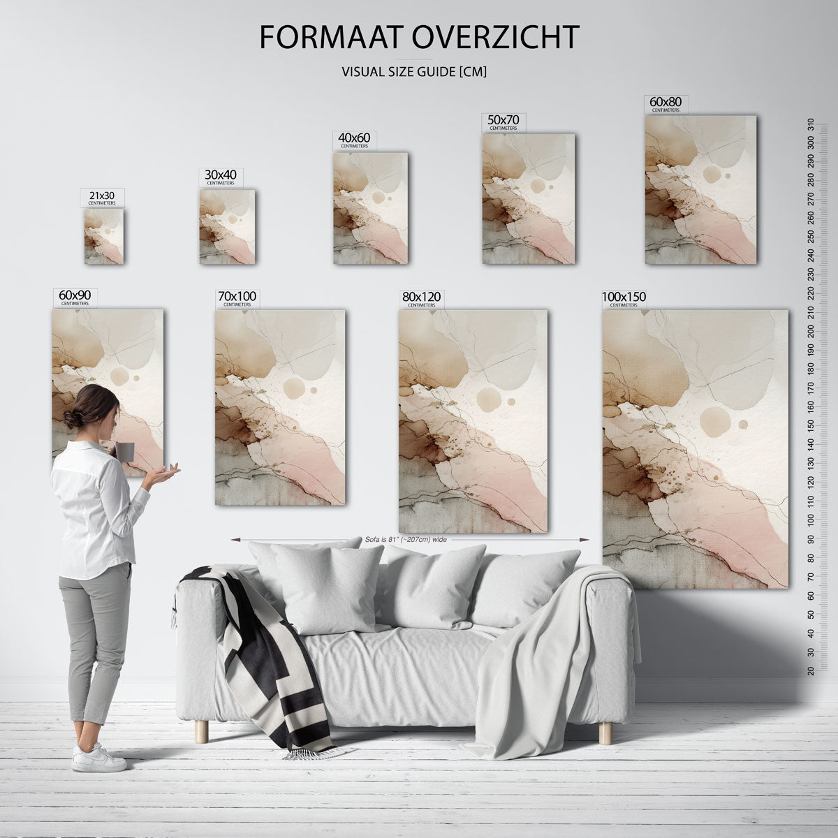 Abstracte vormen Poster