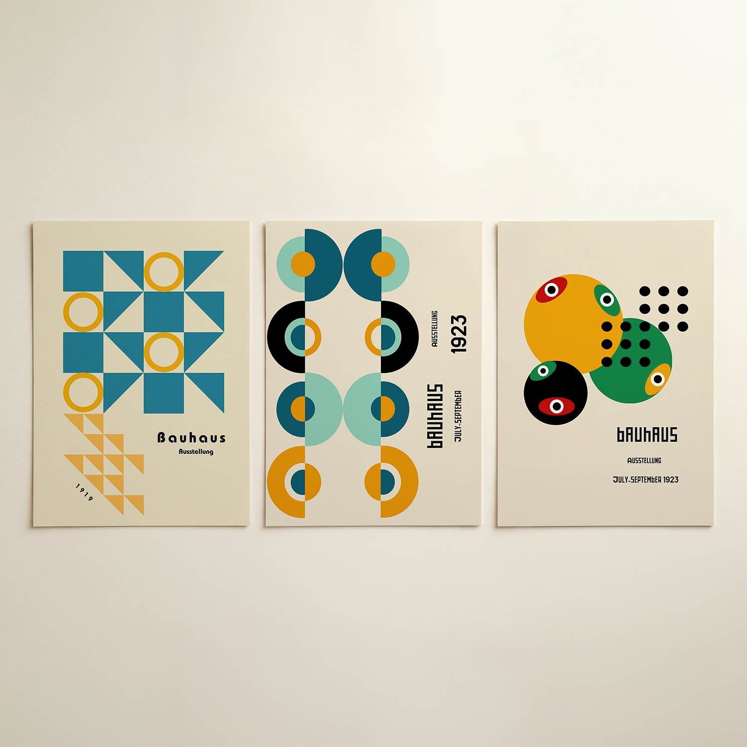 Vormen en kleurvlakken Posterset