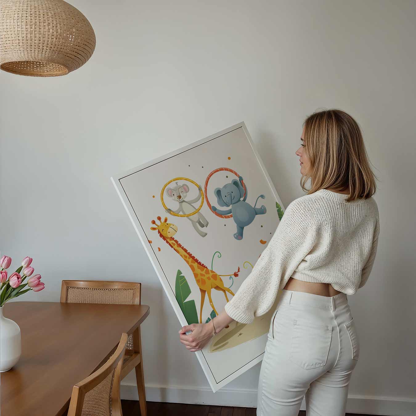 Vrolijke Safari Dieren Poster-WallArtistic