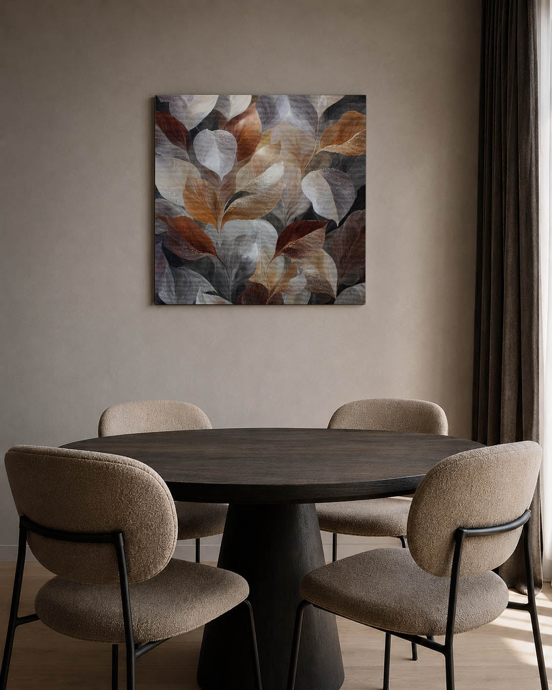 Organische bladvormen Kunstwerk