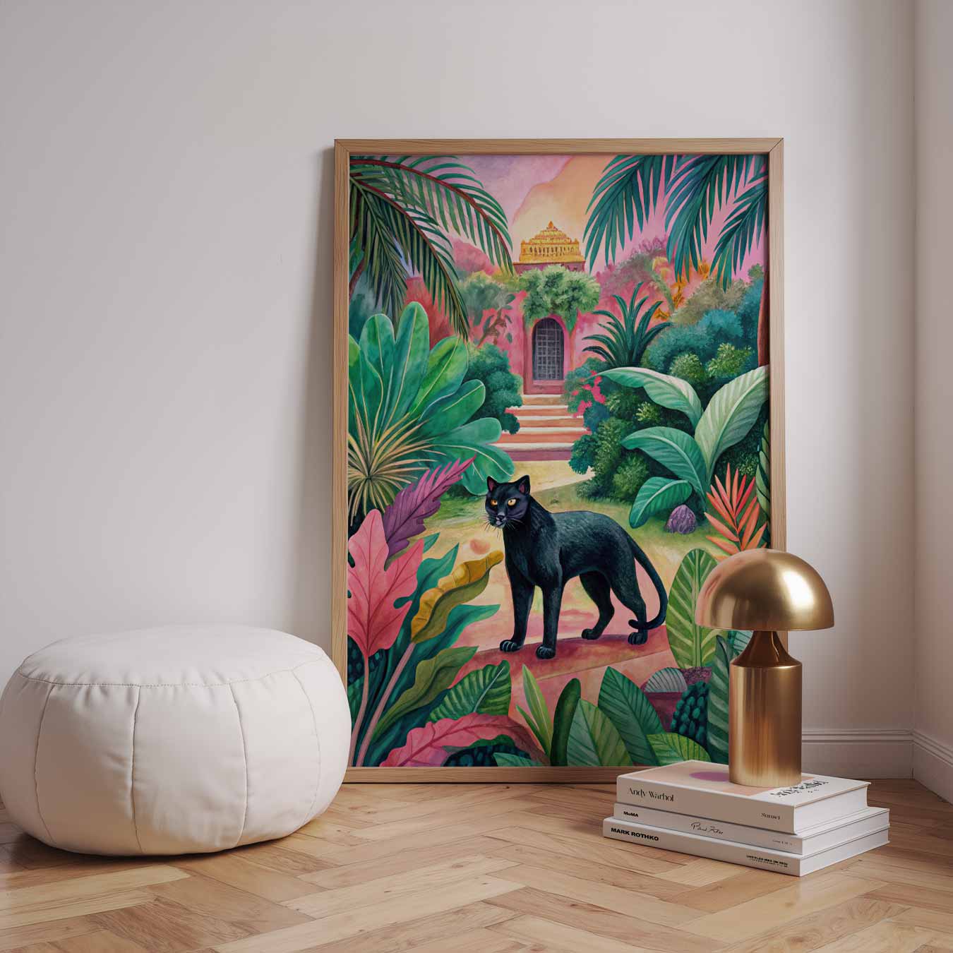 Tropische Panter Paradijs Poster-WallArtistic