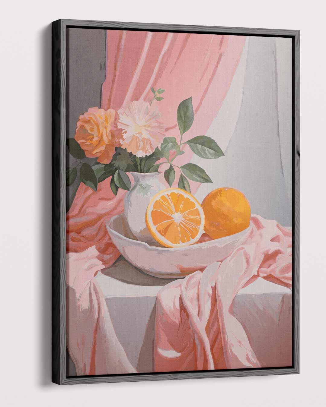 Sfeervolle Stilleven Met Citrus Kunstwerk-canvas-dibond-plexiglas-wanddecoratie-WallArtistic