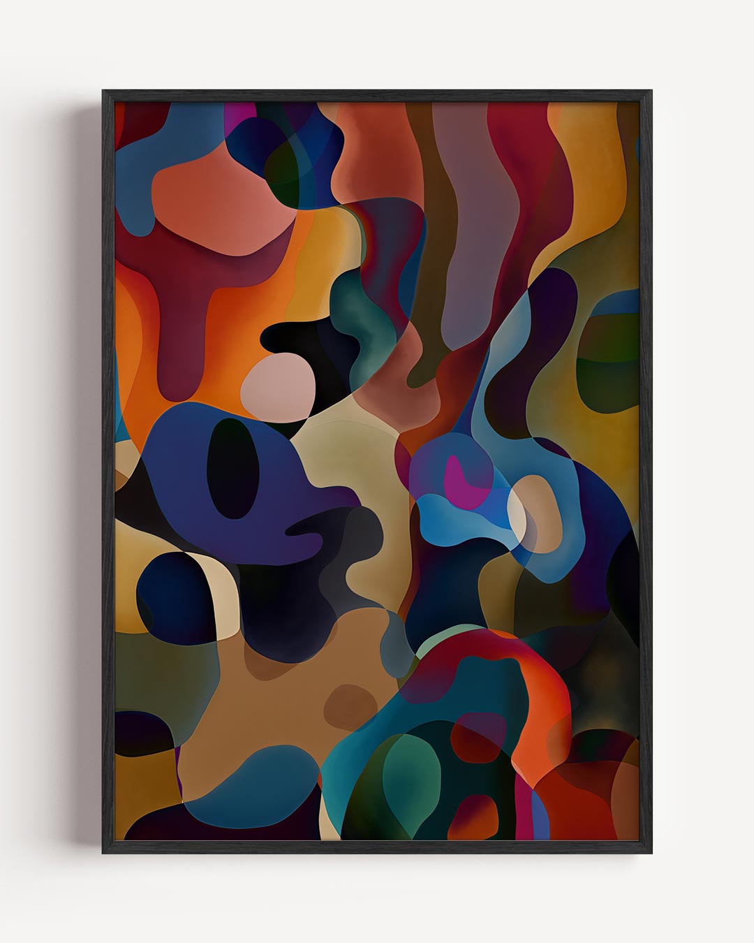 Kleurrijke Abstracte Golven Poster-WallArtistic