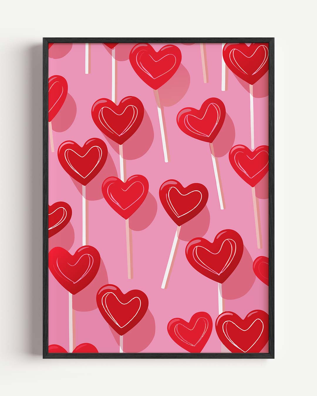 Zoete Hartjes Poster-WallArtistic