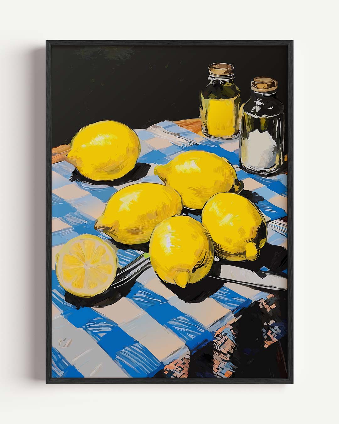 Citroenen en kleurenpracht poster-WallArtistic