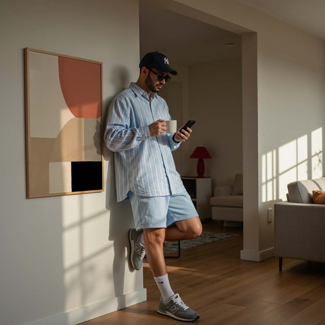 Moderne Abstracte Vormencollage Poster-WallArtistic