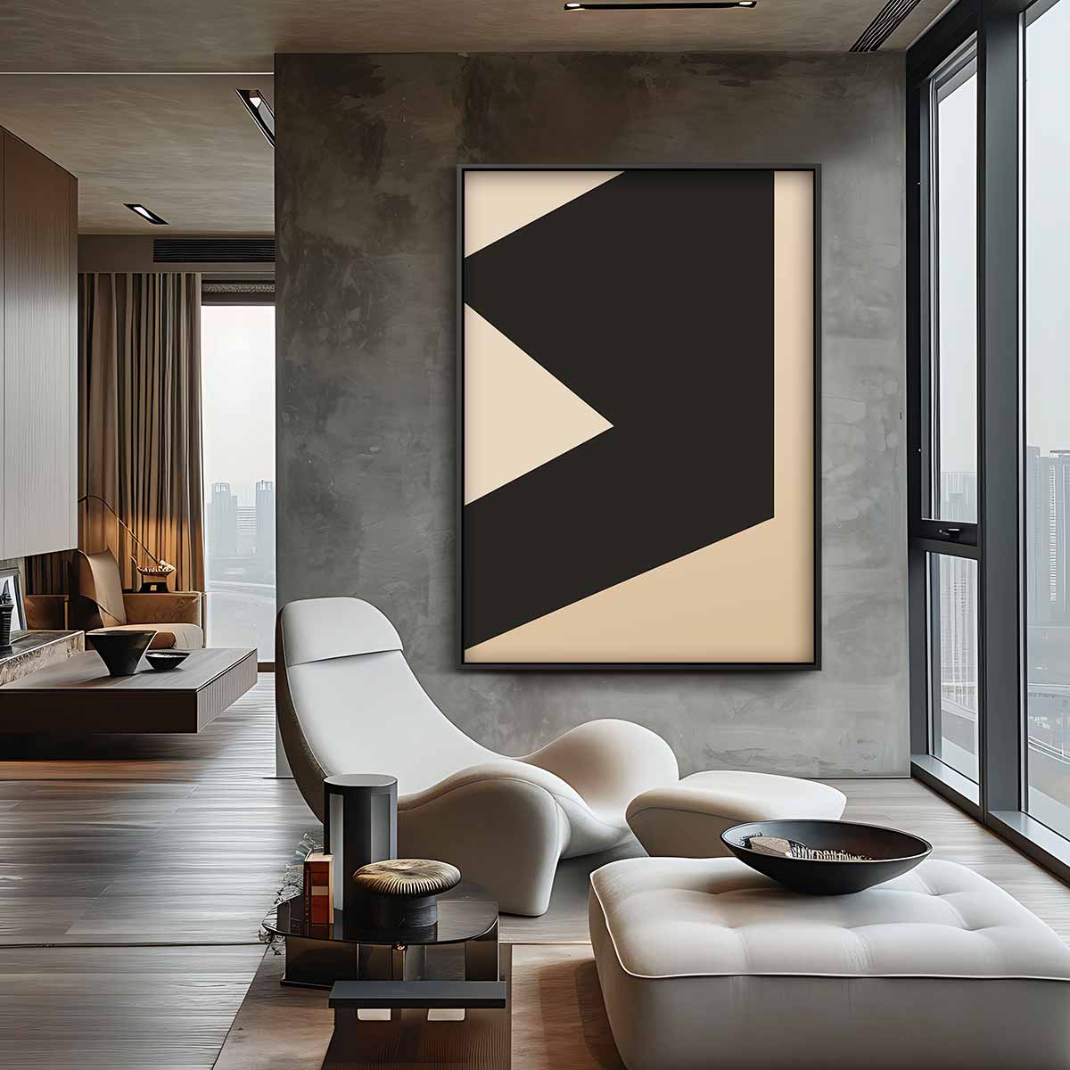 Stijlvol Geometrisch Canvas Kunstwerk-canvas-dibond-plexiglas-wanddecoratie-WallArtistic