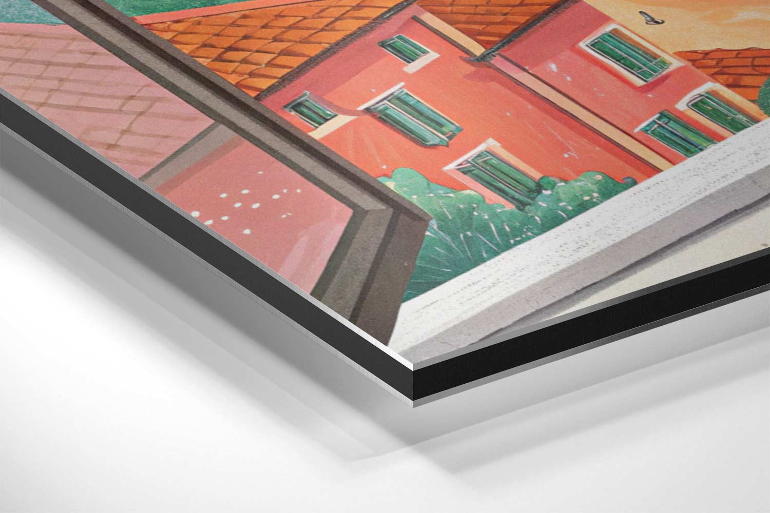Uitzicht op de Middellandse Zee Kunstwerk-canvas-dibond-plexiglas-wanddecoratie-WallArtistic