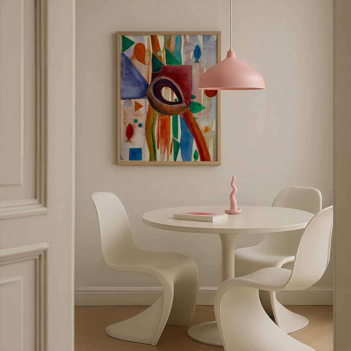 Kleurrijke Abstracte Kunstposter-WallArtistic