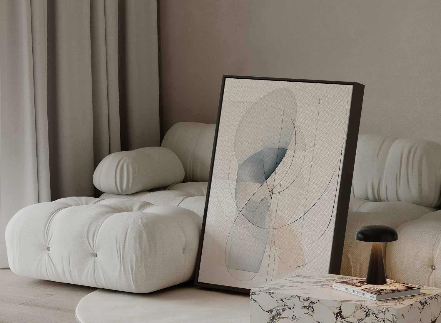 Dans van Lijnen en Licht Kunstwerk-canvas-dibond-plexiglas-wanddecoratie-WallArtistic