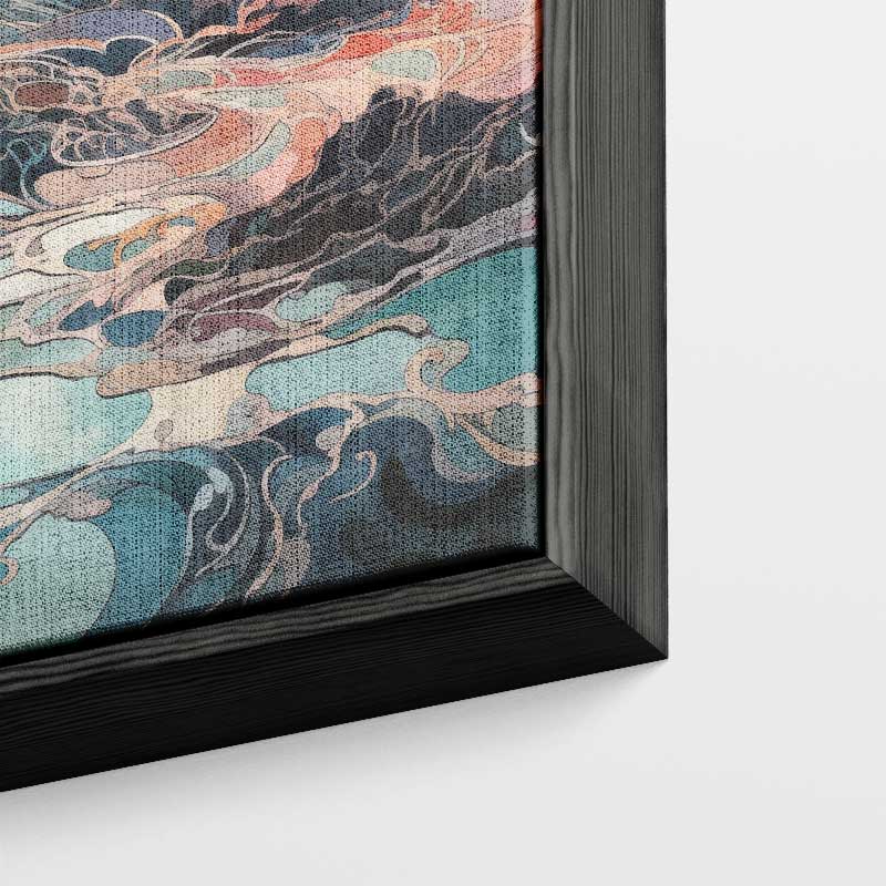 Kleurrijke Hemellandschap Kunstwerk-canvas-dibond-plexiglas-wanddecoratie-WallArtistic