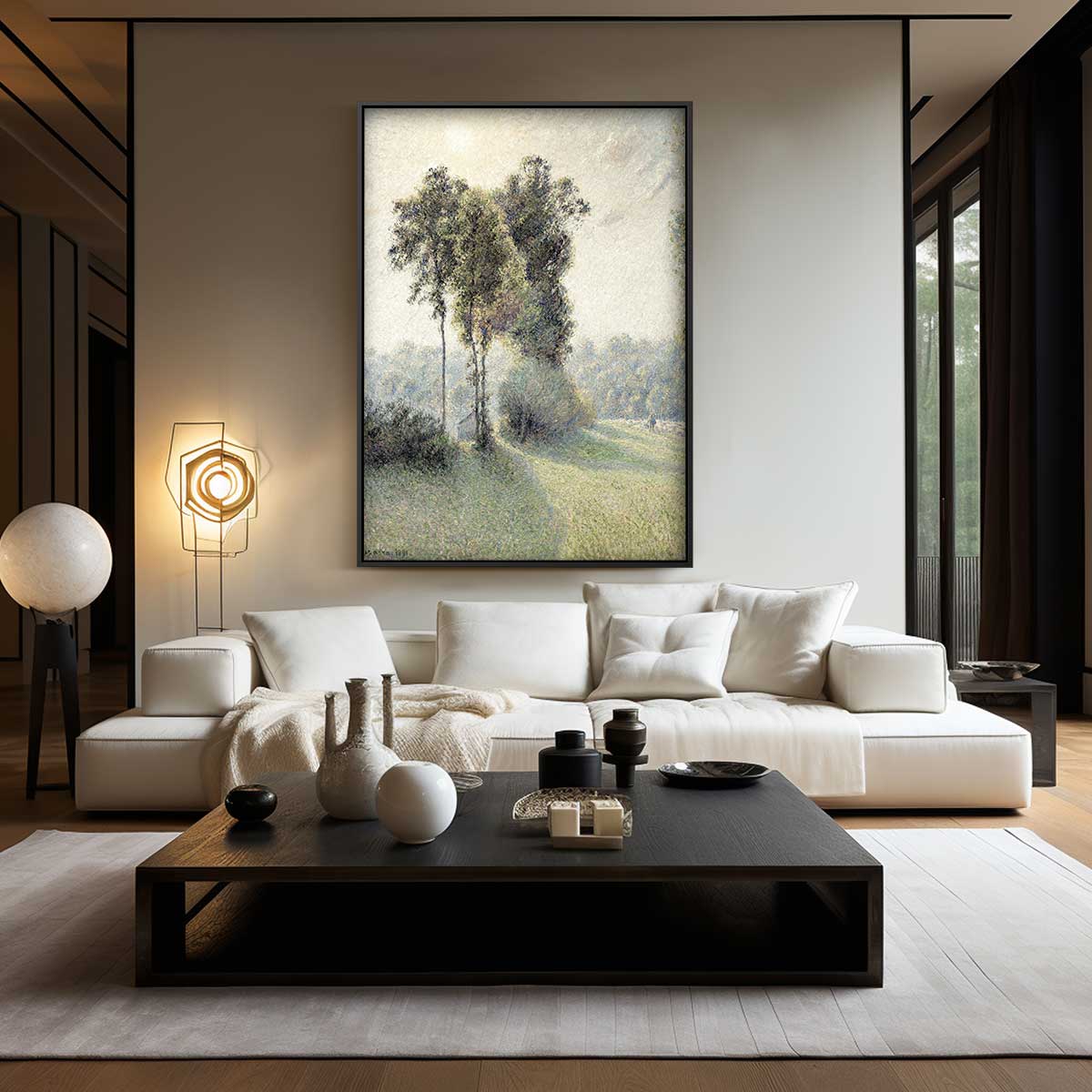 Zonovergoten Landschap Kunstwerk-canvas-dibond-plexiglas-wanddecoratie-WallArtistic