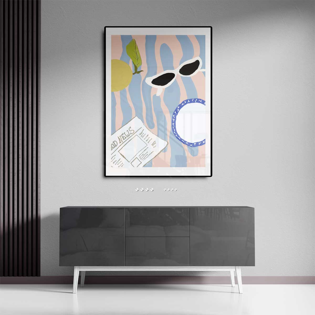 Zonnige Dag Invloeden Kunstwerk-canvas-dibond-plexiglas-wanddecoratie-WallArtistic