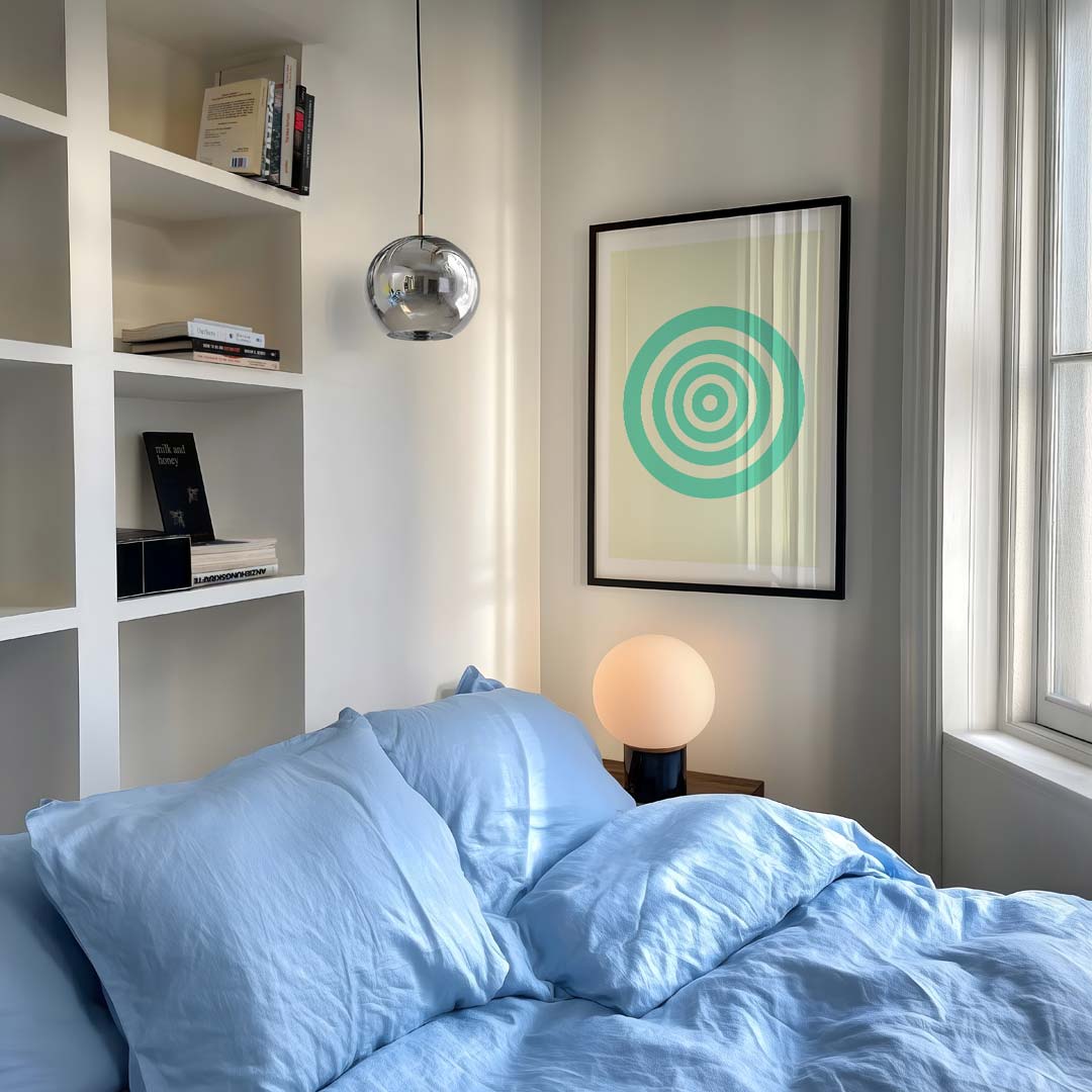 Rustgevende Cirkelpatroon Poster-WallArtistic
