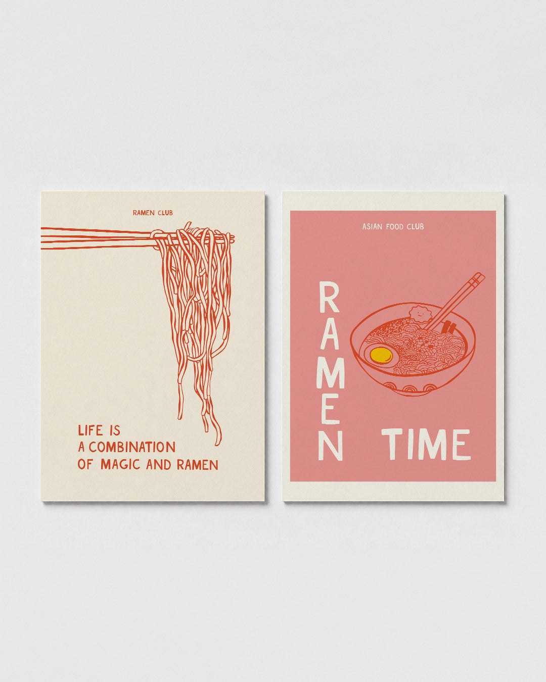 Lijnen en noodles Posterset