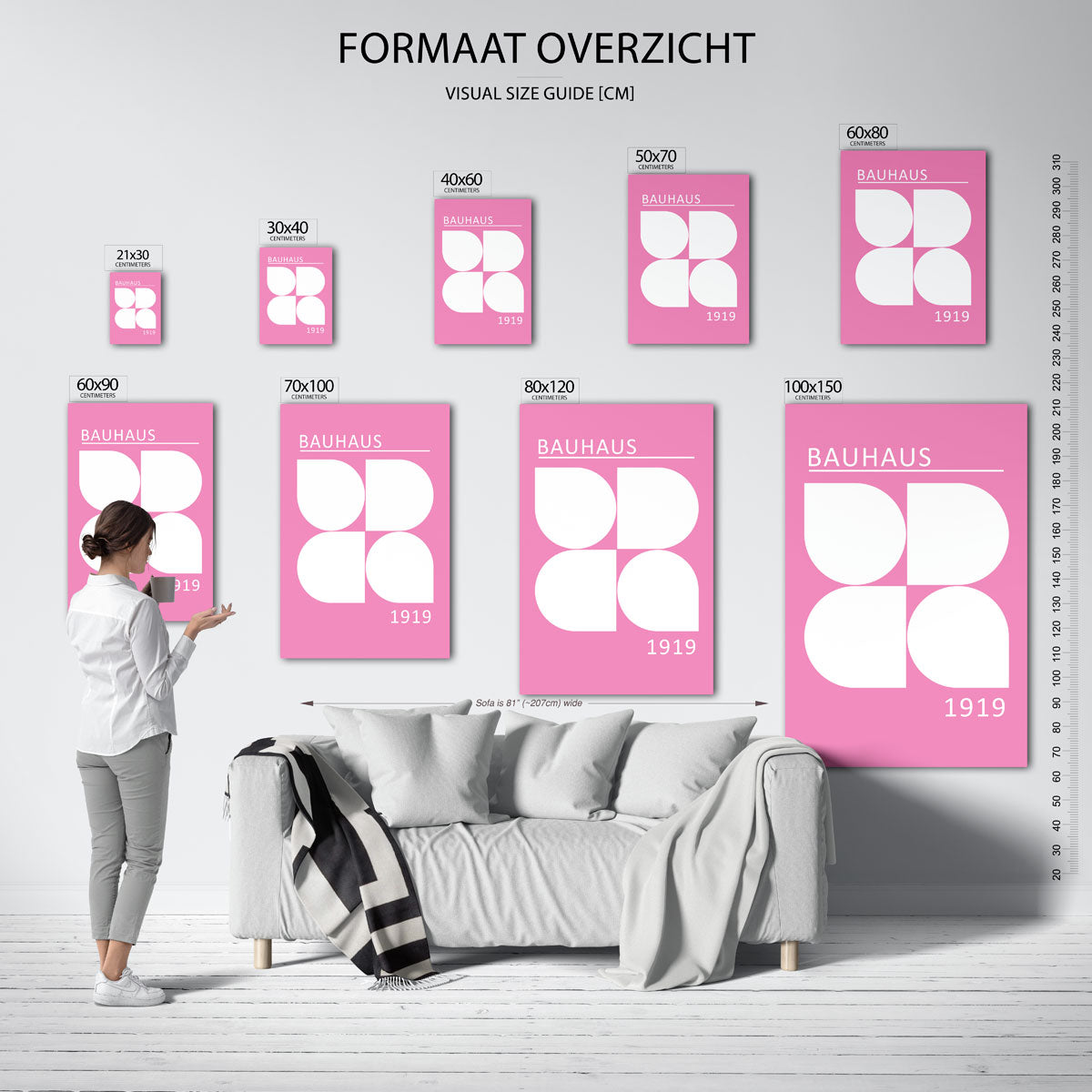 Vormen en kleurvlakken Poster
