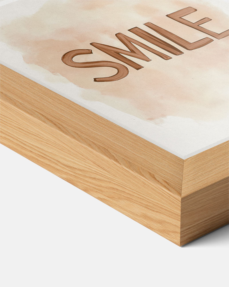 Rustieke "Smile" Poster
