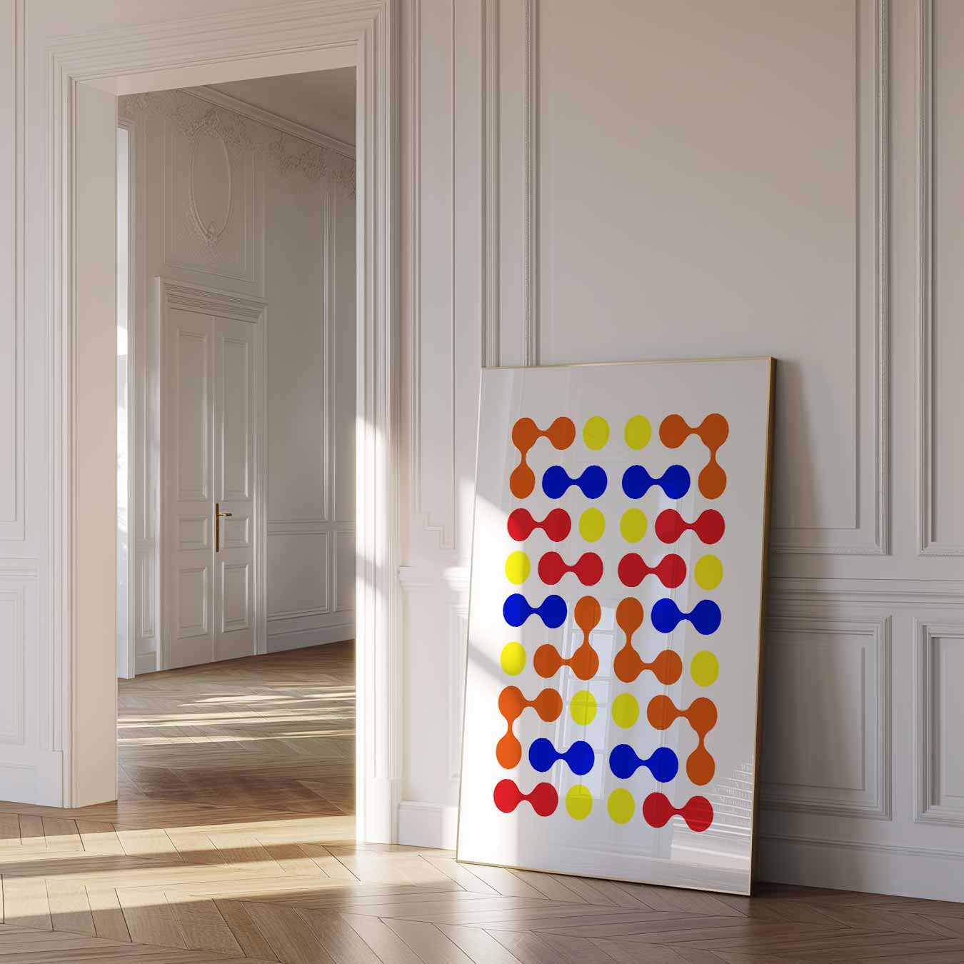 Kleurrijke Abstracte Vormposter