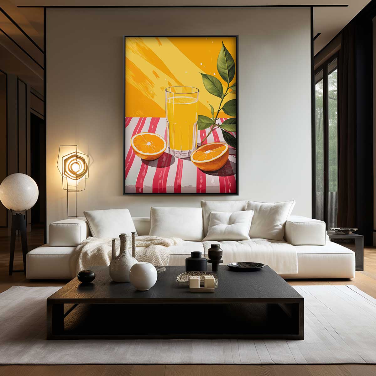 Verfrissende Citrus Zomer Kunstwerk-canvas-dibond-plexiglas-wanddecoratie-WallArtistic