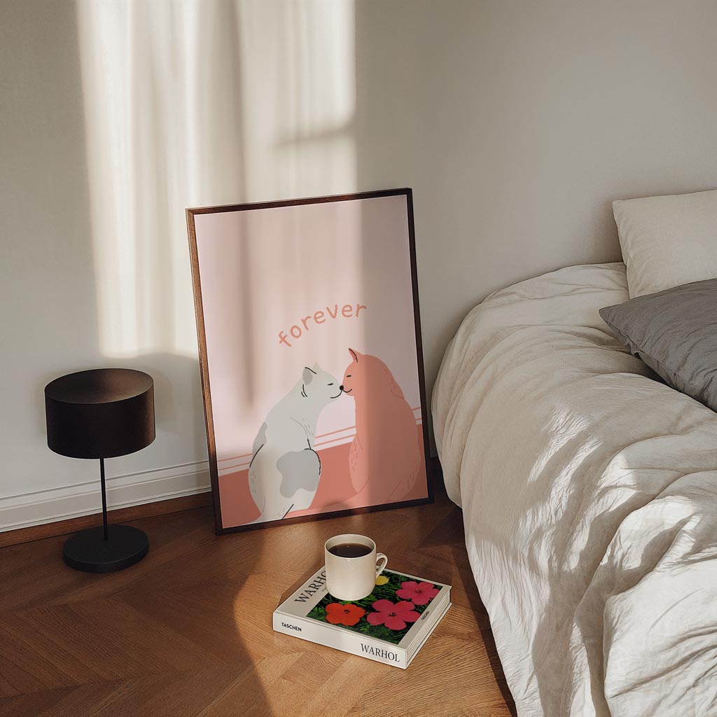 Schattige Kattenliefde Poster