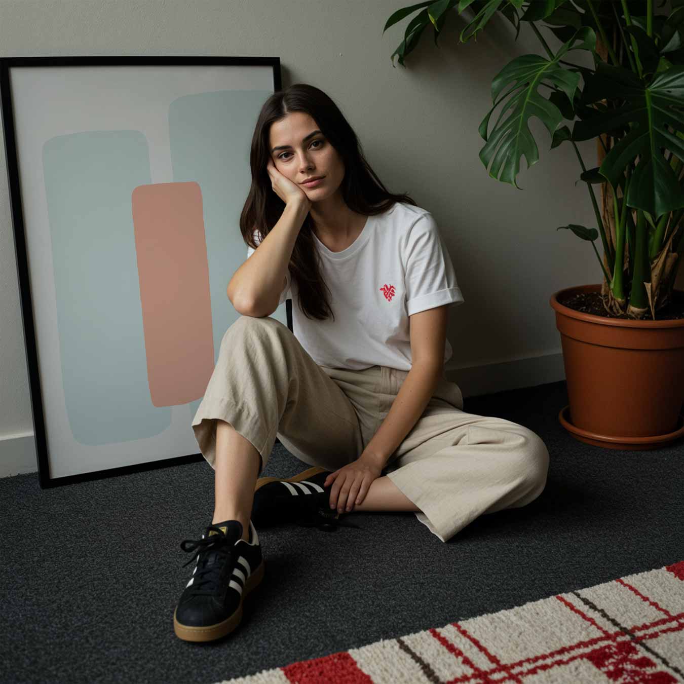 Zachte Kleuren Abstracte Poster-WallArtistic