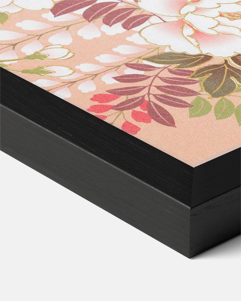 Japanese Butterfly Floral Poster-WallArtistic