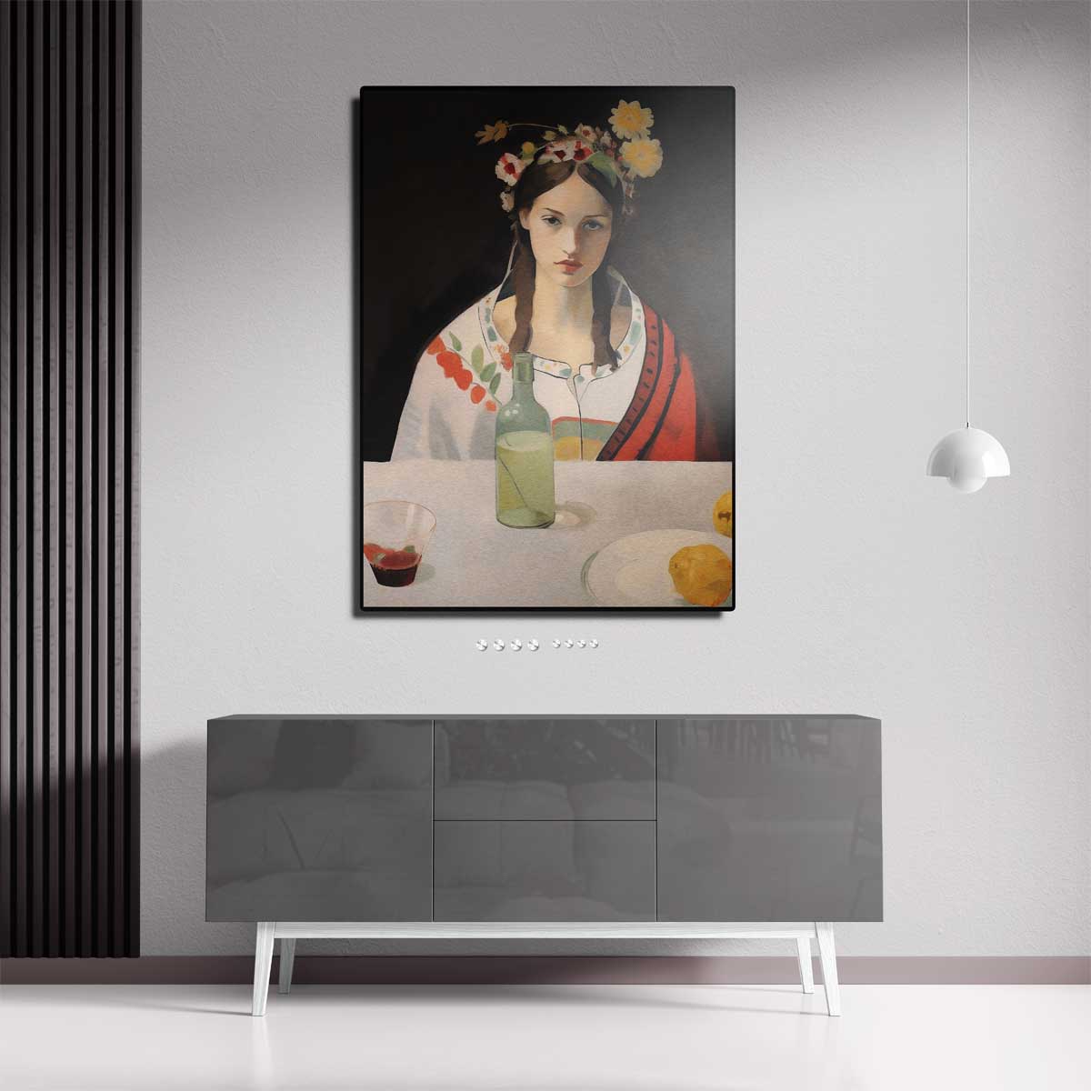 Bloemen en Stilte Kunstwerk-canvas-dibond-plexiglas-wanddecoratie-WallArtistic