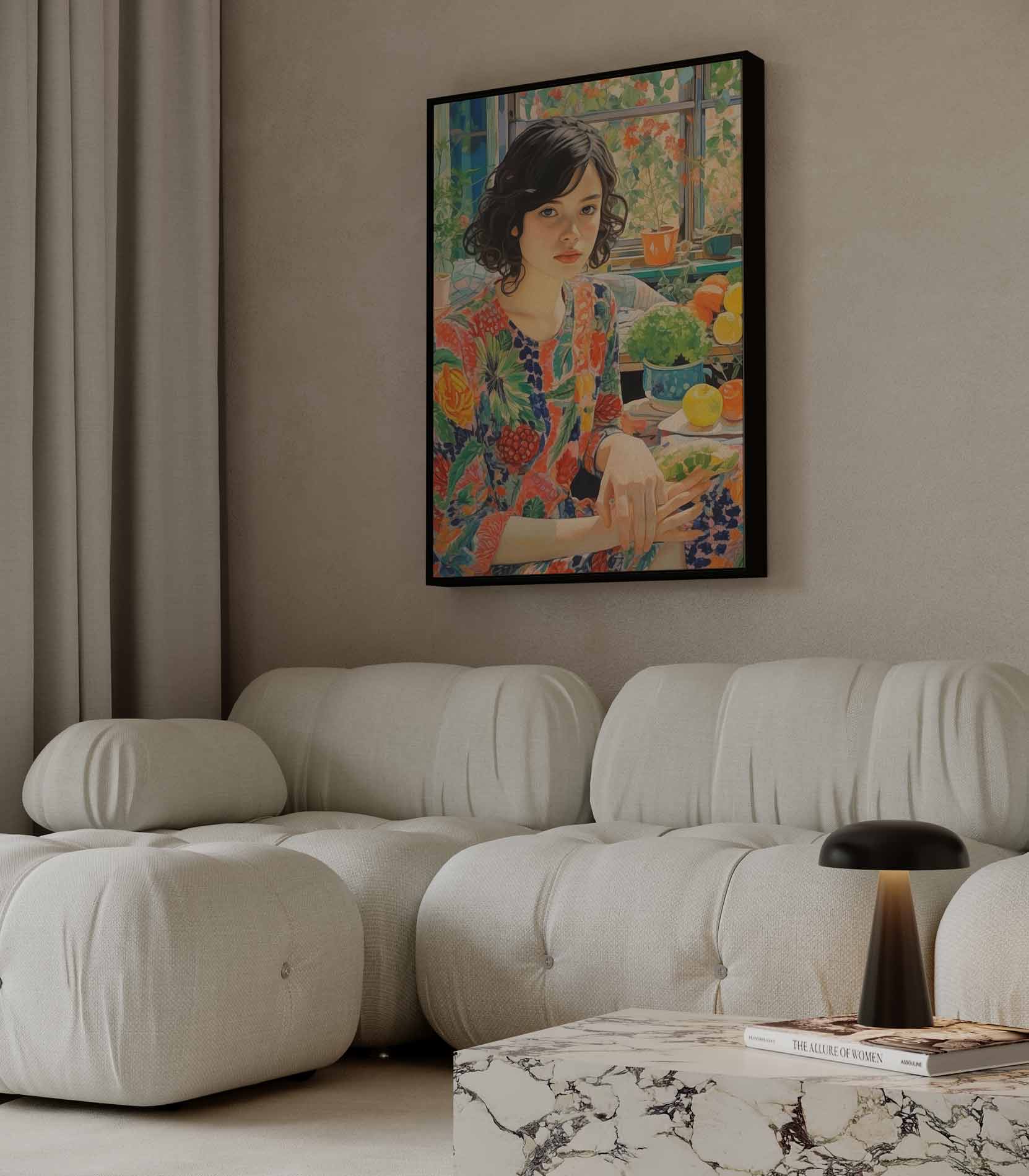 Kleurrijke Zomer Droom Kunstwerk-canvas-dibond-plexiglas-wanddecoratie-WallArtistic