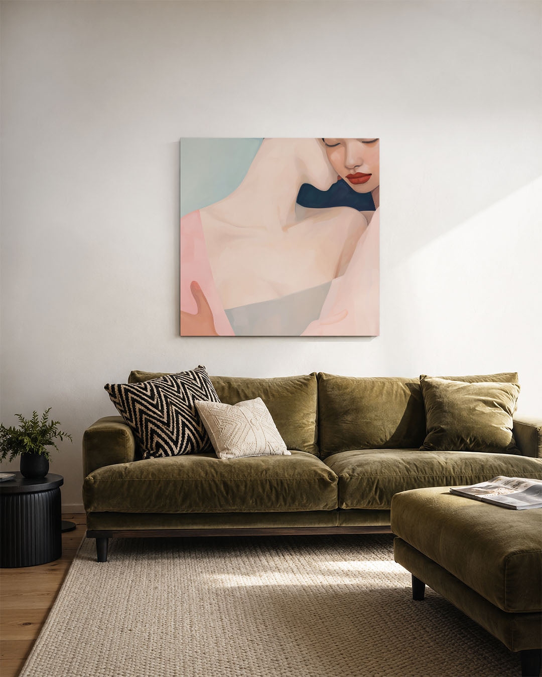Intieme omhelzing Kunstwerk