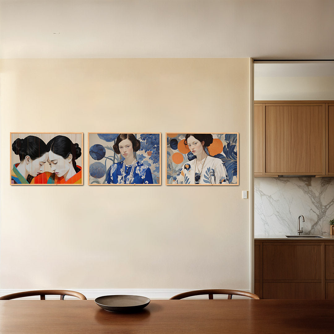Symmetrische harmonie Posterset