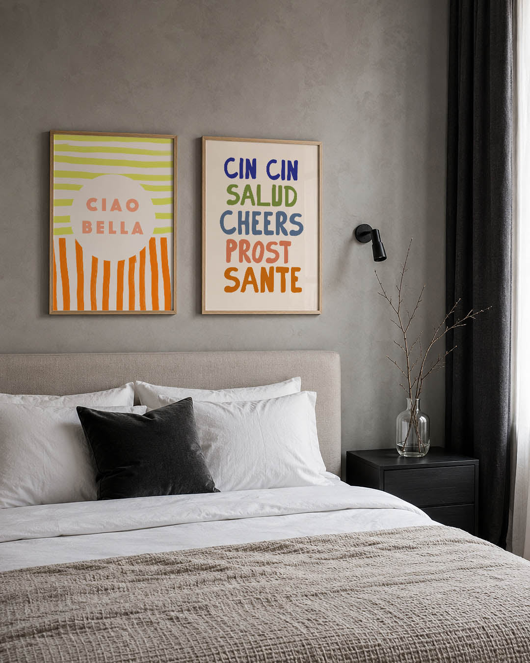 Strepen en cirkel Posterset