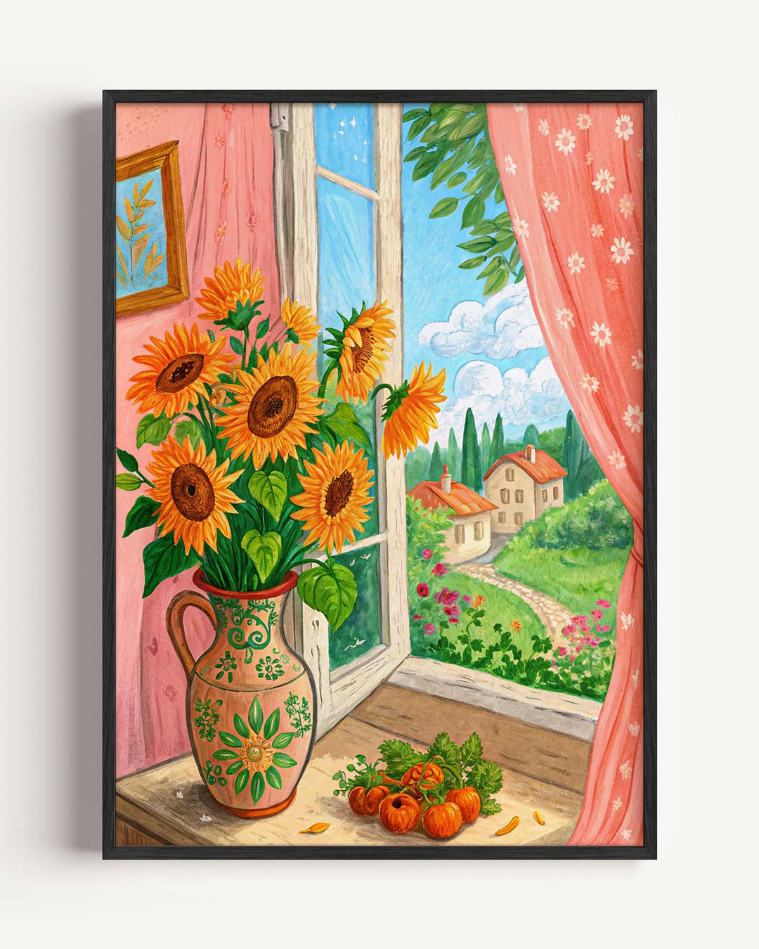 Zon, Bloemen & Zomer Poster-WallArtistic