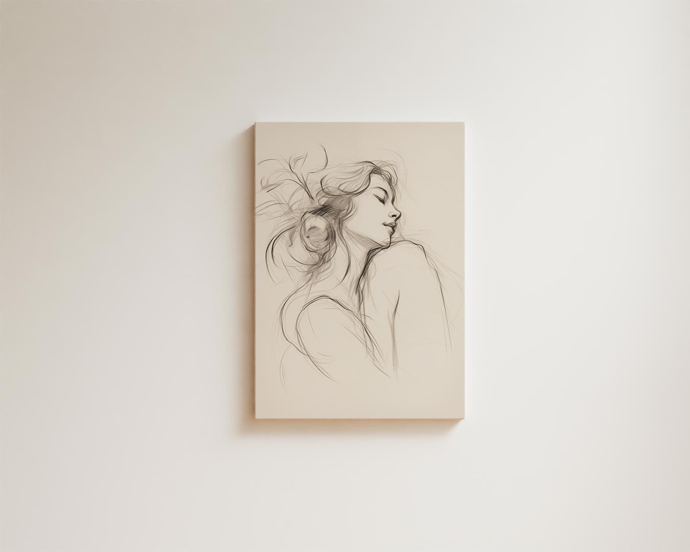 Dromerige Schemerschets Kunstwerk-canvas-dibond-plexiglas-wanddecoratie-WallArtistic