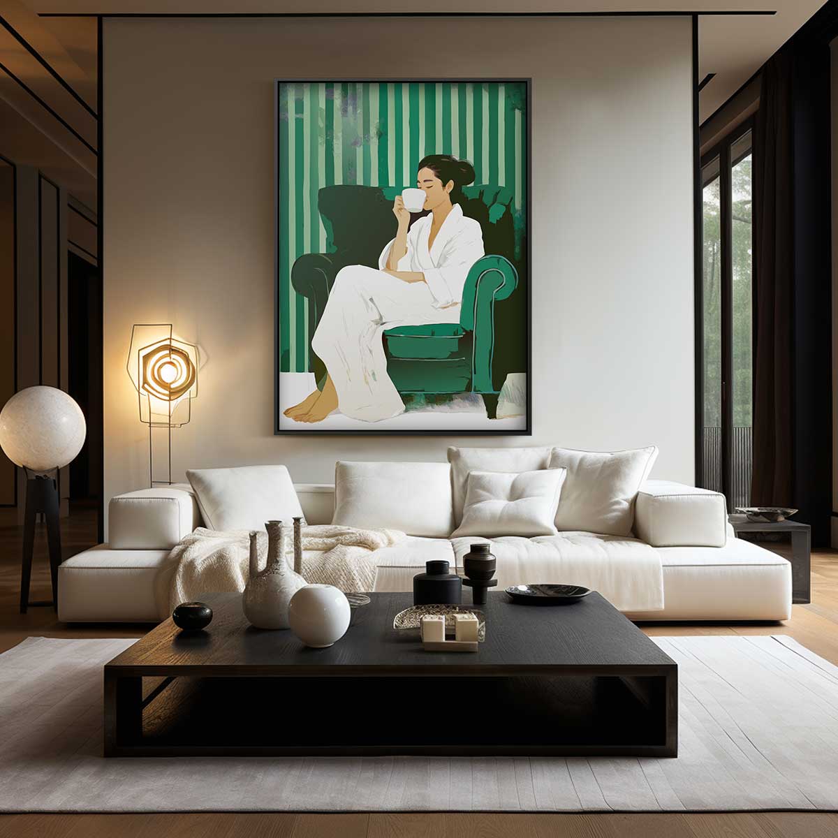 Ontspannen Ochtendmoment Kunstwerk-canvas-dibond-plexiglas-wanddecoratie-WallArtistic