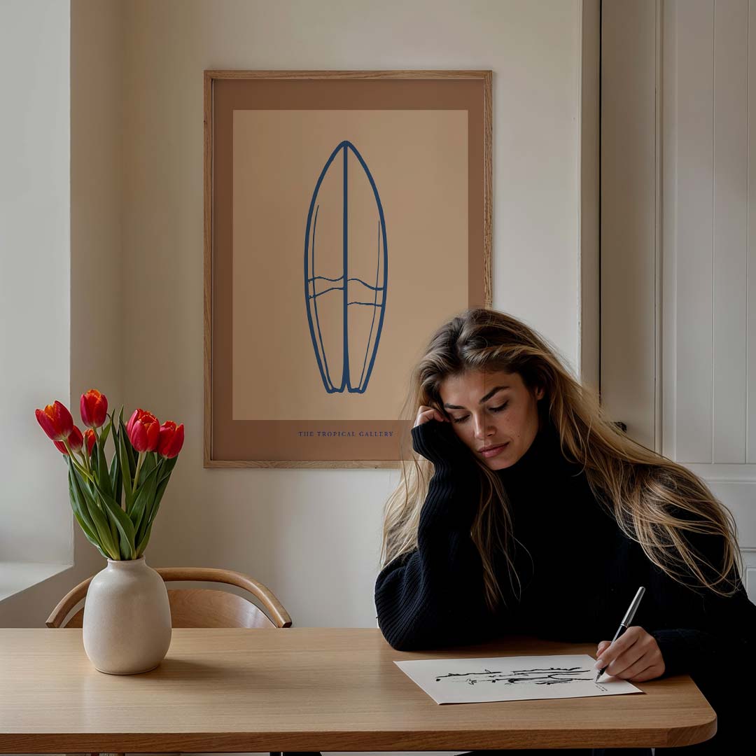 Surfstijl Minimalistische Poster-WallArtistic