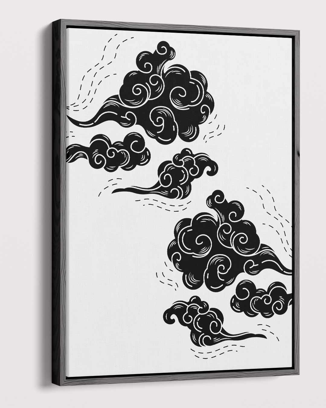 Dromerige Wolkenprint Kunstwerk-canvas-dibond-plexiglas-wanddecoratie-WallArtistic