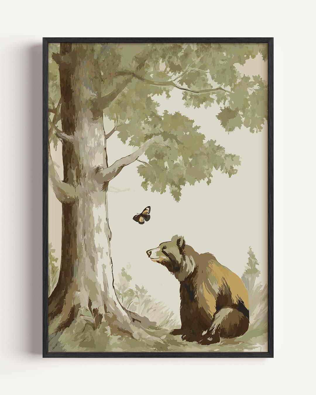 Berengroet in het Bos Poster