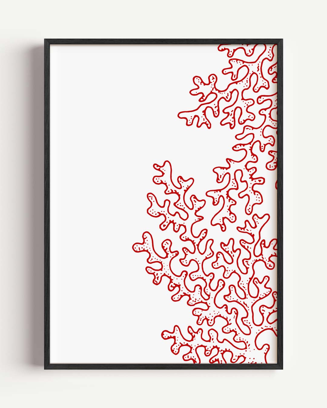 Rode Koralen Kunstposter-WallArtistic